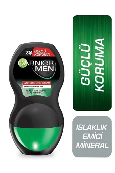 Garnier Deodorant Roll On & Güçlü Koruma Erkek 50 ml