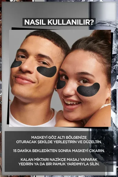 Garnier Maske Kömür +Kafein Göz