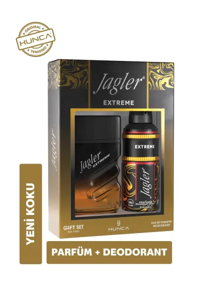Jagler Parfüm Edt Extreme Erkek 90 ml + Jagler Deodorant Sprey Extreme Erkek 150 ml Kofre