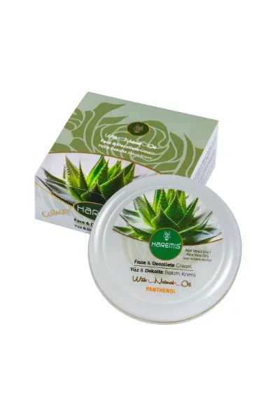 Harems Yüz Bakım Kremi & Aloe Vera Özlü Yüz Ve Dekolte Gündüz Bakım Kremi 125 ml