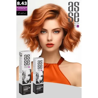 Asse Krem Tüp Boya 60 ml Profesyonel Saç Boyası - 8.43