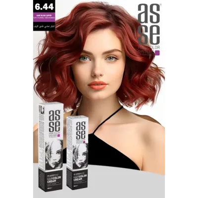 Asse Krem Tüp Boya 60 ml Profesyonel Saç Boyası - 6.44