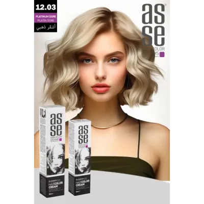 Asse Krem Tüp Boya 60 ml Profesyonel Saç Boyası - 12.03
