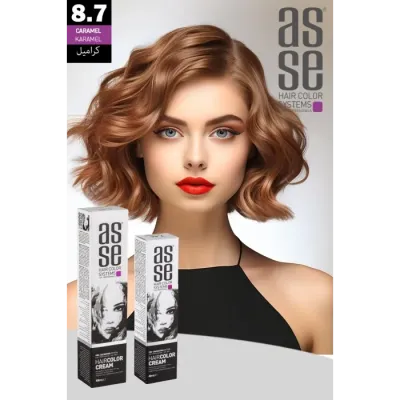 Asse Krem Tüp Boya 60 ml Profesyonel Saç Boyası - 8.7