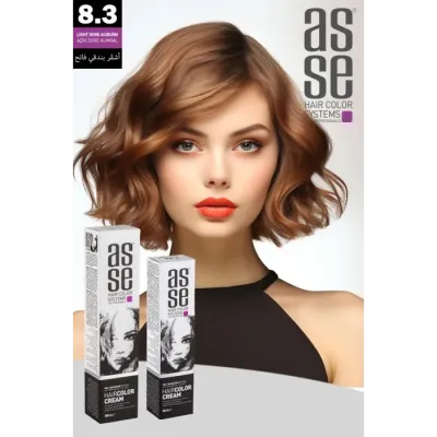Asse Krem Tüp Boya 60 ml Profesyonel Saç Boyası - 8.3