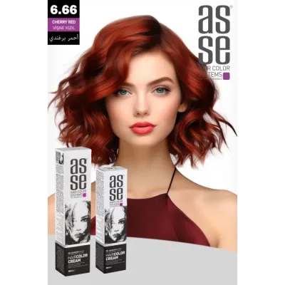 Asse Krem Tüp Boya 60 ml Profesyonel Saç Boyası - 6.66