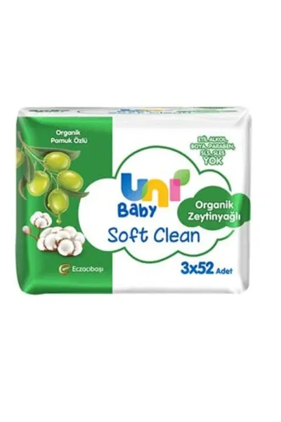 Uni Baby Hassas Islak Mendil Günlük Bakım - Simple Clean 52x3
