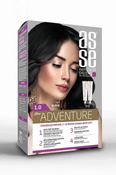 Asse Saç Boya Seti 50 + 50 ml - 1.0