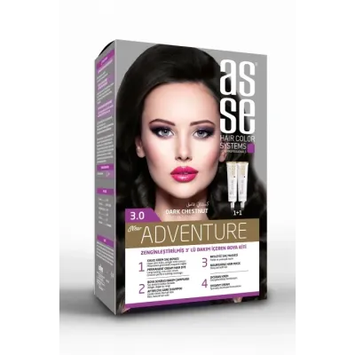 Asse Saç Boya Seti 50 + 50 ml - 3.0