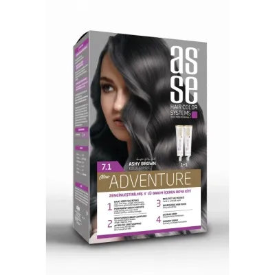 Asse Saç Boya Seti 50 + 50 ml - 7.1