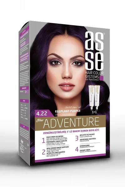 Asse Saç Boya Seti 50 + 50 ml - 4.22