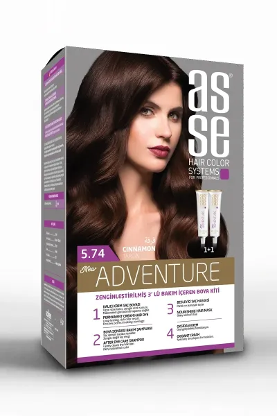 Asse Saç Boya Seti 50 + 50 ml - 5.74