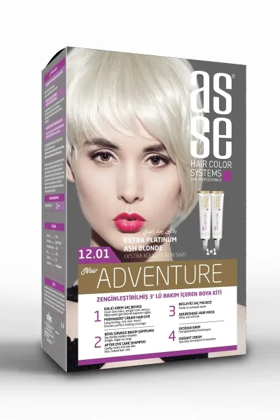 Asse Saç Boya Seti 50 + 50 ml - 12.01