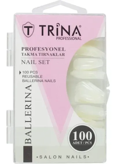 Trina 100'lü Takma Tırnak Stiletto Modeli - BALLERİNA