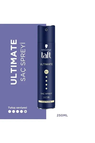 Taft Saç Spreyi 250 ml Kalıcı ve Güçlü Tutuş - ULTİMATE 250 ML