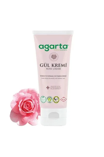 Agarta Gündüz İçin Doğal Yüz Bakım Kremi 75ml - Gül