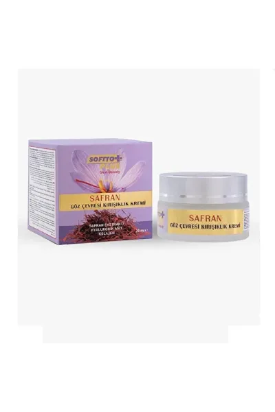 Softto Plus Göz Altı Bakım kremi - SAFRAN GÖZ ALTI KIRIŞIKLIK KREMİ 20 ML