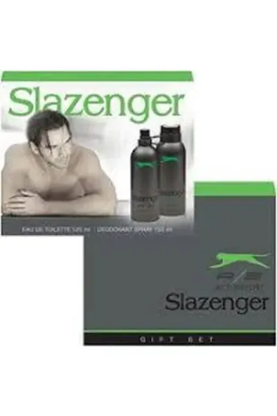 Slazenger Erkek Parfüm ve Deodorant 125ML+150ML - Parfüm Edt Yeşil