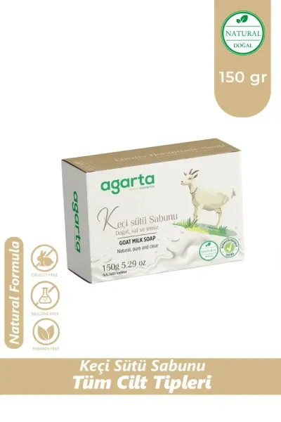 Agarta Doğal Kalıp Sabun 150gr - Keçi Sütlü