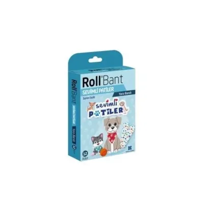 Rollbant Desenli Yara Bandı Çocuk - Sevimli Patiler